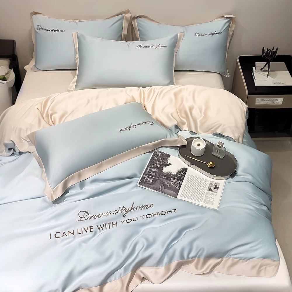 Silk Sheet Set - 아이스 실크 고급 4종 세트 라이트