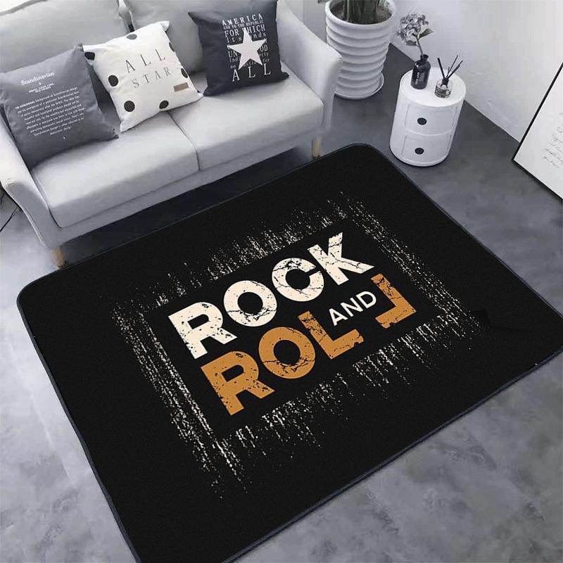 Home Textiles Rug - 록앤롤 카펫 하드 록 반항적인 전자