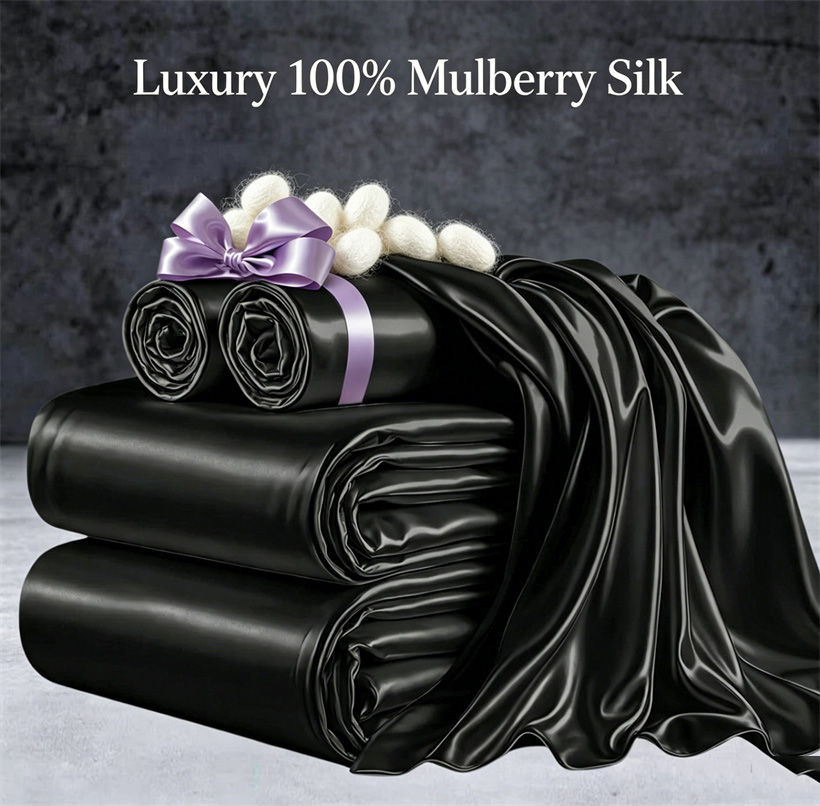 Silk Sheet Set - 부드러운 100% 멀베리 실크 침구 세트