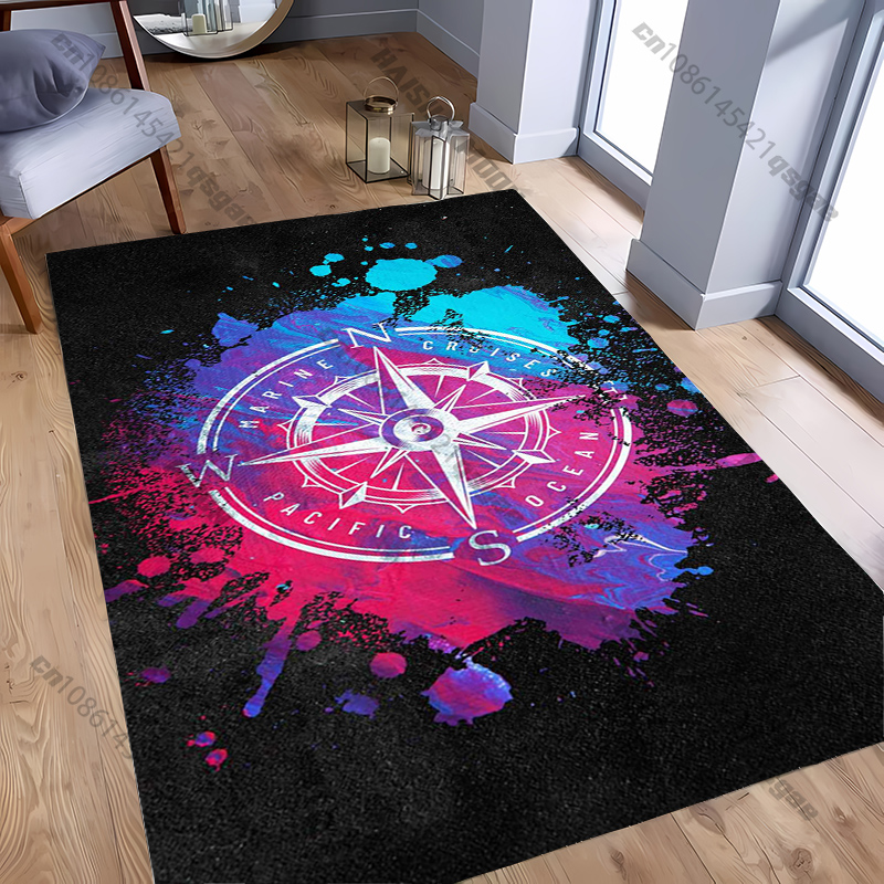 Home Textiles Designer - 현대적인 공간을 위한 나침반 디자인 러그,
