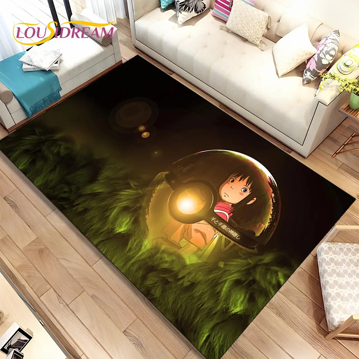 Home Textiles Rug - 스피릿 어웨이 만화 애니메이션 지역 러그,