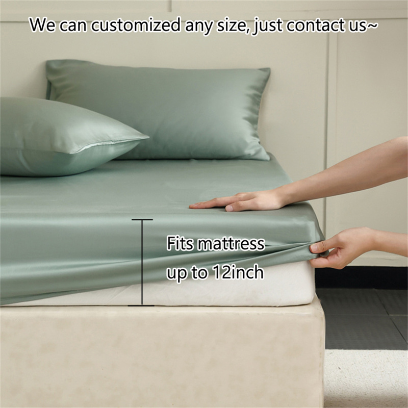 100% 멀베리 실크 피티드 침대 시트 (탄성 밴드 포 - Silk Sheet Set 리뷰 및 가격