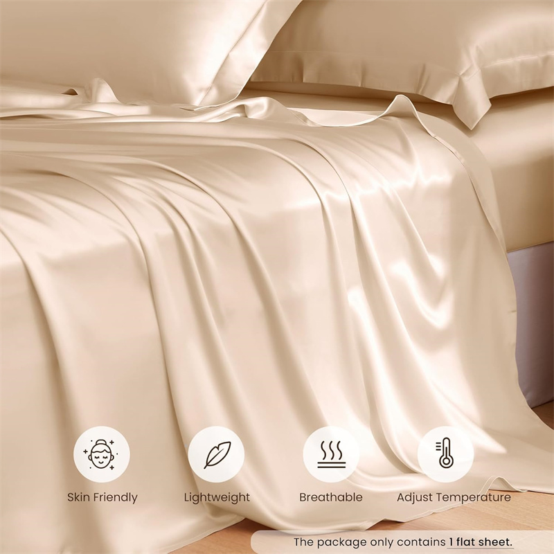 1PC 멀베리 실크 플랫 시트 고급 부드러운 침대 시트 - Silk Sheet Set 리뷰 및 가격