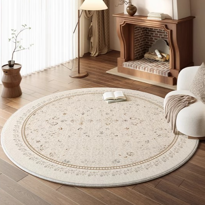 중세 스타일 거실 카펫, 원형 침실 데코 러그, 고급스 - Home Textiles Rug 리뷰 및 가격
