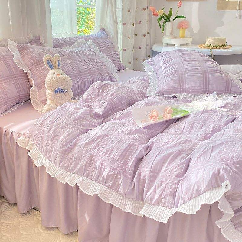 이불 커버 달콤한 공주 편안한 가정용 피부 친화적 인  - Home Fashion Textiles 리뷰 및 가격
