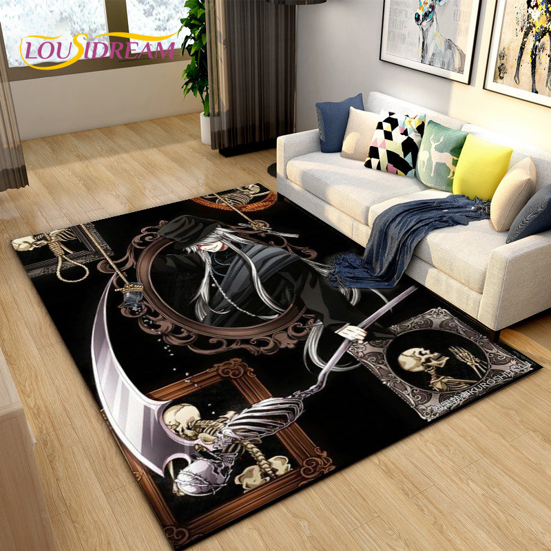 블랙 집사 애니메이션 만화 영역 러그, 거실 침실 소파 - Home Textiles Rug 리뷰 및 가격