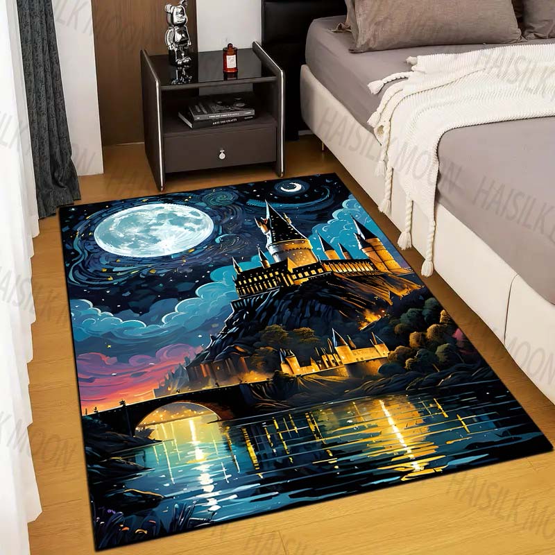 1PC 성 마술 학교 인쇄 깔개 카펫 거실 어린이 침실 - Home Textiles Rug 리뷰 및 가격