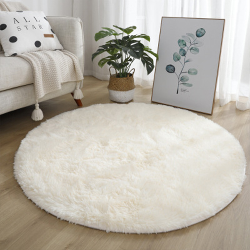 슈퍼 소프트 플러피 라운드 러그 플러시 카펫 거실 장식 - Home Textiles Rug 리뷰 및 가격