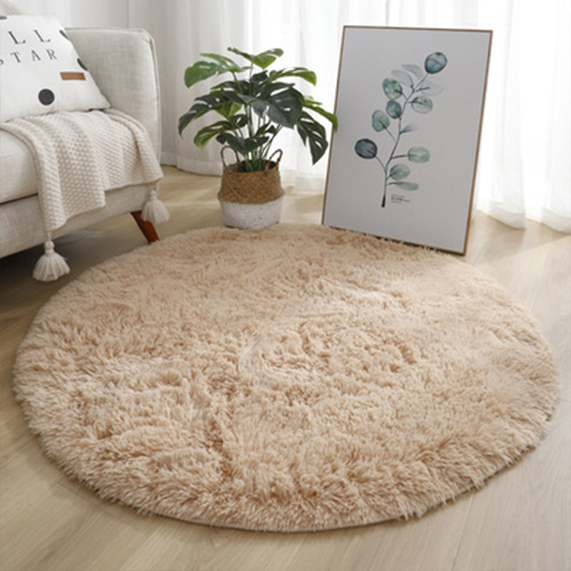 슈퍼 소프트 플러피 라운드 러그 플러시 카펫 거실 장식 - Home Textiles Rug 리뷰 및 가격
