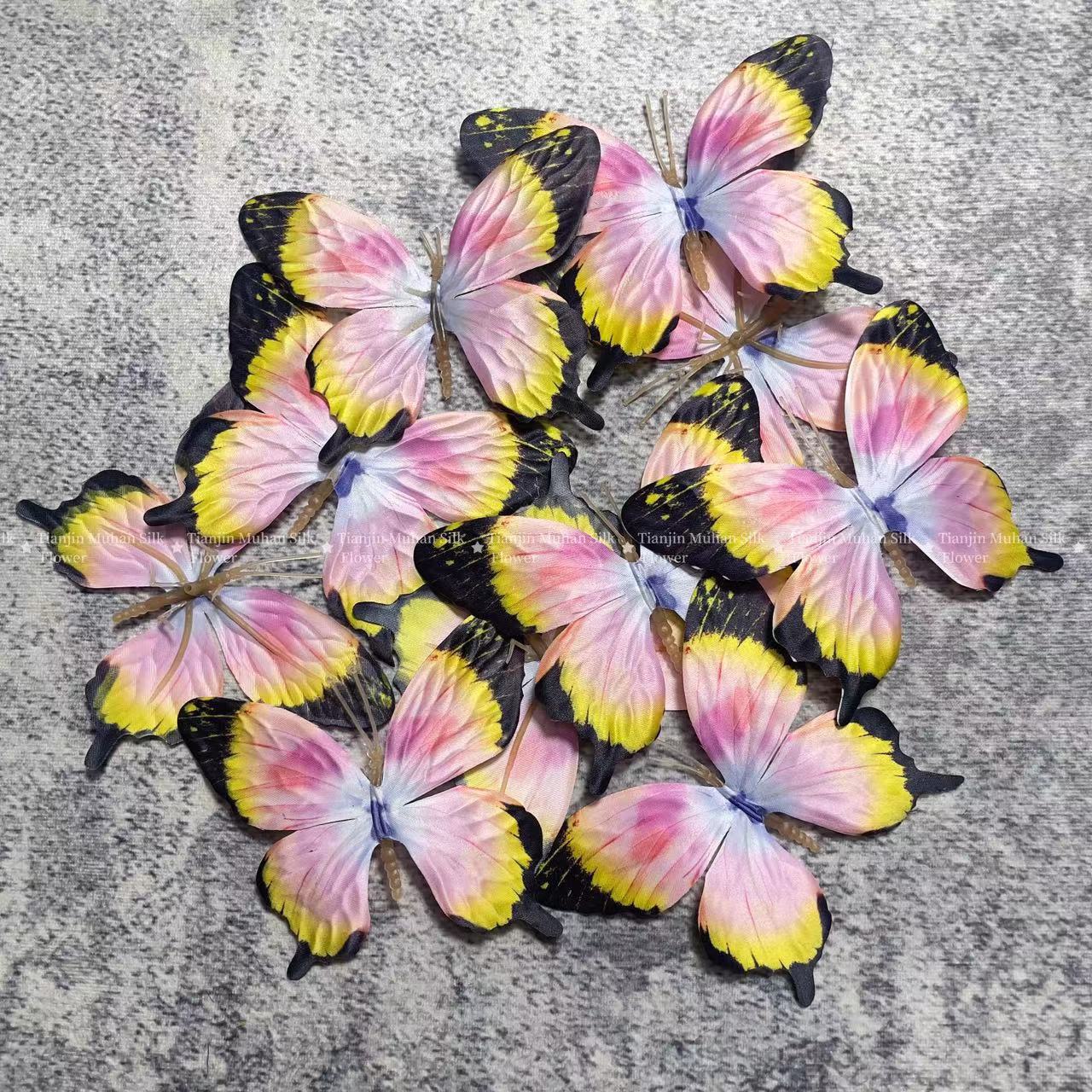 9Pcs 대형 생체 공학 나비 인공 나비 꽃 현실적인  - Home Textiles Designer 리뷰 및 가격