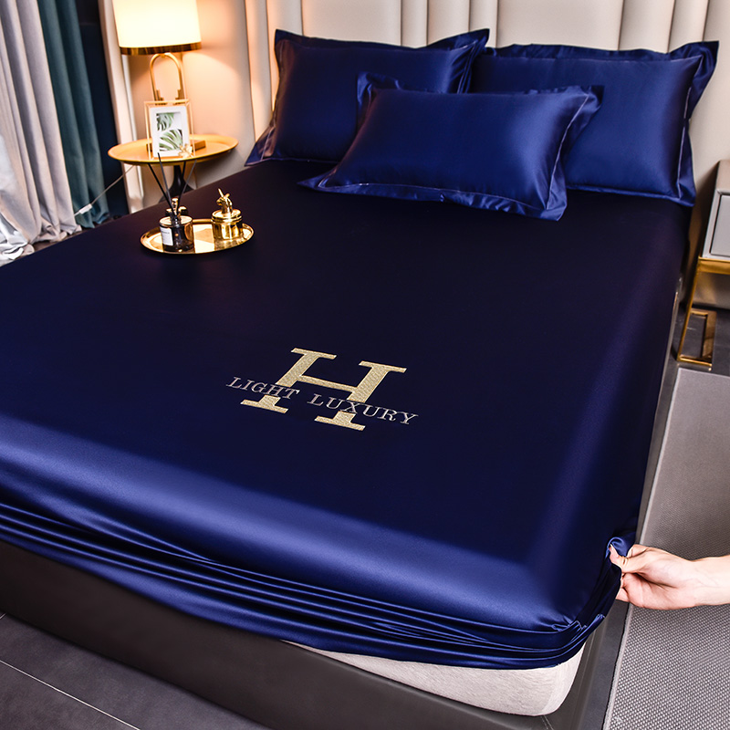 럭셔리 얼음 실크 직물 탄성 장착 시트 여름 솔리드 침 - Silk Sheet Set 리뷰 및 가격