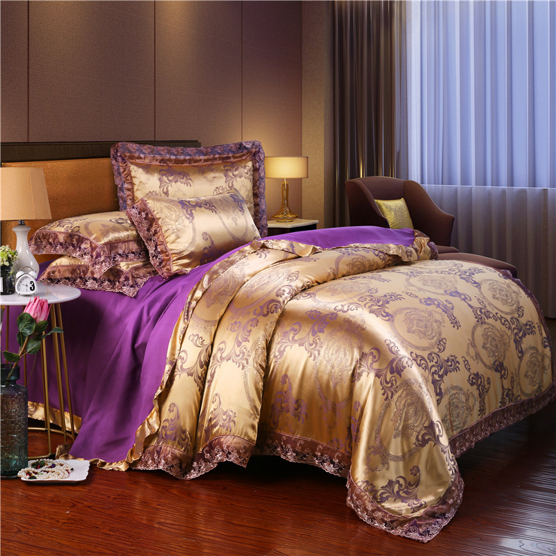 유럽 ​​스타일 자카드 침구 세트 홈 Comeforta - Silk Sheet Set 리뷰 및 가격